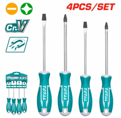 TOTAL KIT LLAVE FENDA  THT250604 4PCS World Shop