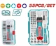 TOTAL JUEGO DE DESTORNILLADOR 55PCS  TACSD30556  World Shop