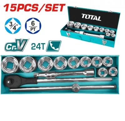 TOTAL KIT HERRAMIENTA  THT341151 15PCS World Shop