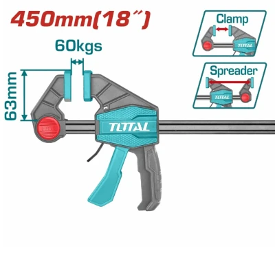 TOTAL ABRAZADERA 63X450MM THT1340603 World Shop