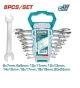 TOTAL JUEGOS DE LLAVES COMBINADAS CON TRINQUETE 8PZ THT102RK586   World Shop