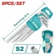 TOTAL KIT LLAVE  TORX 9PCS THT106391 World Shop