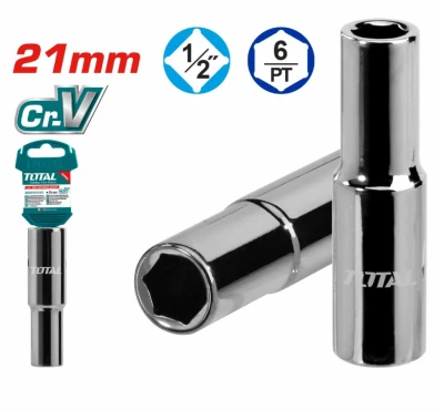 TOTAL SOCKET HEXAGONAL THTST12213L 1/2 21MM World Shop