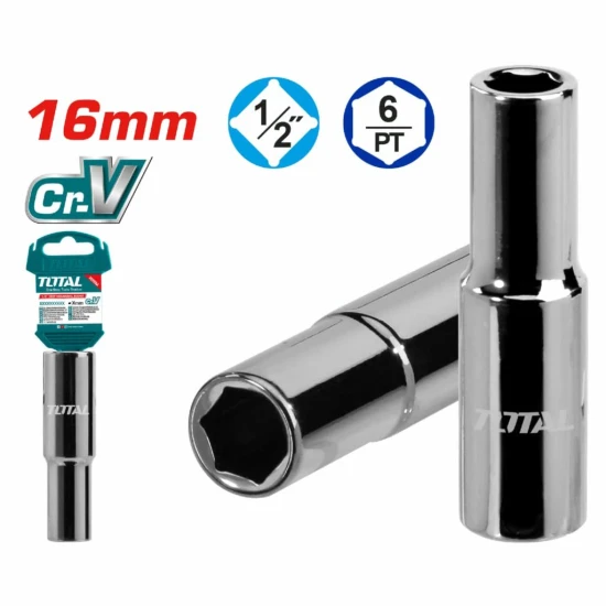 TOTAL SOCKET HEXAGONAL 16MM 1/2  THTST12163L  World Shop