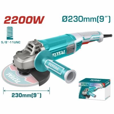 TOTAL AMOLADORA ANGULAR 9 TG12223026 2200W World Shop