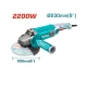 TOTAL AMOLADORA ANGULAR 9 TG12223026 2200W World Shop