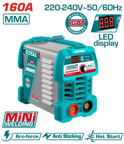 TOTAL MÁQUINA DE SOLDADURA  TW216049  220V 160A MINI  World Shop