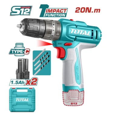 TOTAL TALADRO DE IMPACTO INALÁMBRICO 12V TIDLI12206 World Shop