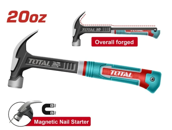 TOTAL MARTILLO MAGNÉTICA ACERO AL CARBONO  #45  20Oz THCH61020L World Shop
