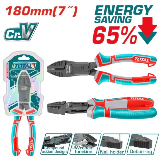 TOTAL ALICATE COMBINADOS 180MM THTC510706 World Shop