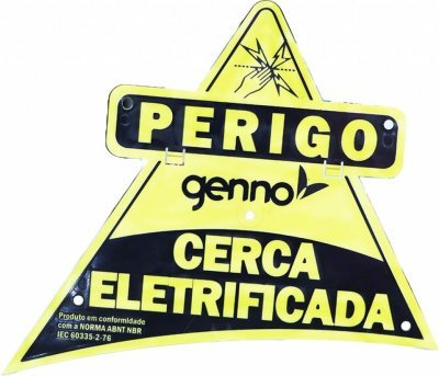 GENNO CARTEL SEÑALIZADOR DE CERCADO  ELÉCTRICO World Shop