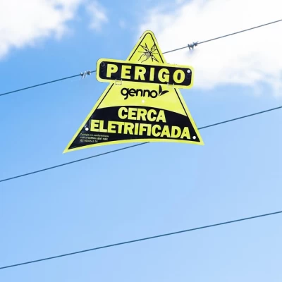 GENNO CARTEL SEÑALIZADOR DE CERCADO  ELÉCTRICO World Shop