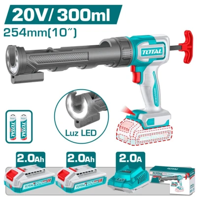 TOTAL PISTOLA SILICONA  20V  2800N 10 TCGLI20021 World Shop