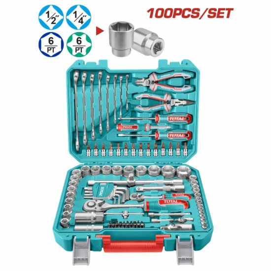 TOTAL JUEGO  DE HERRAMIENTAS  THKTHP21006 100PCS World Shop