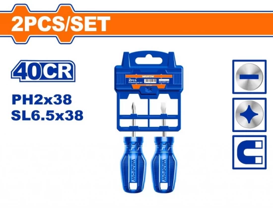 WADFOW SET MINI DESTORNILLADORES WSS2202 2PCS World Shop