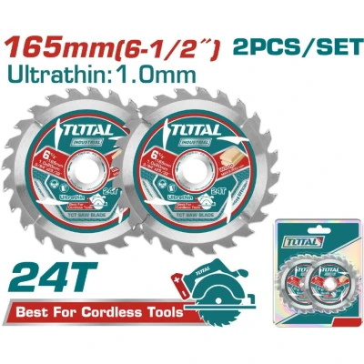 TOTAL DISCOS DE CORTE  PARA MADERA 2PCS TAC2331653 World Shop