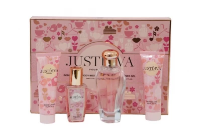  V.V.LOVE KIT PERFUME FEMENINO JUSTIDVA 4PCS VL1034 World Shop
