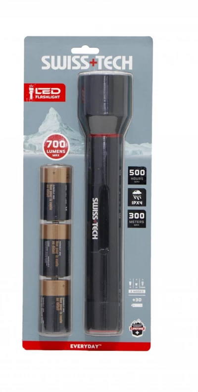 SWISS+TECH LINTERNA  700 LUMENS       ST031013 World Shop