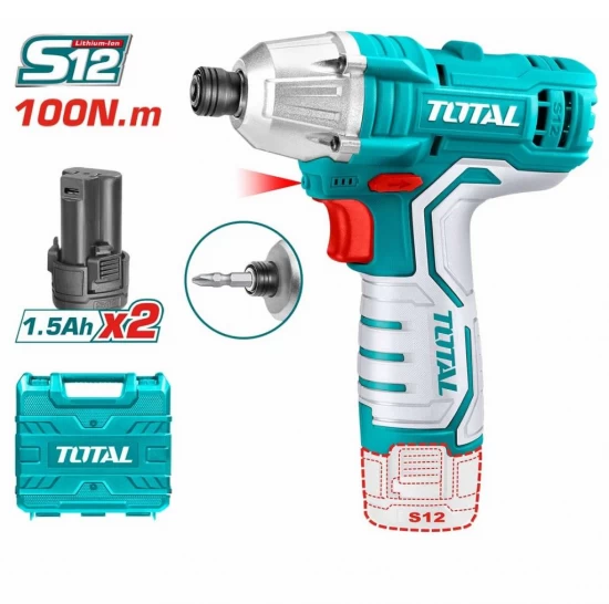 TOTAL ATORNILLADOR DE IMPACTO 12V TIRLI1201 World Shop