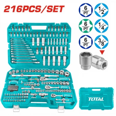 TOTAL KIT HERRAMIENTAS THKTHP22166 216PCS World Shop