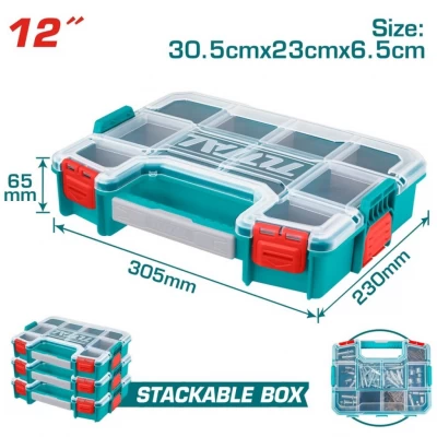 TOTAL   CAJA DE HERRAMIENTAS DE PLÁSTICO 12  TPBX1121 World Shop