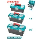 TOTAL  CAJA DE HERRAMIENTAS DE PLÁSTICO  3PCS  TPBXK0032  World Shop