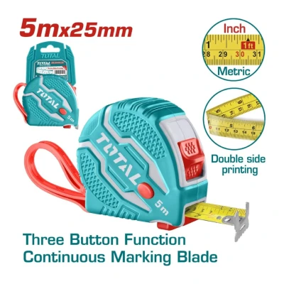 TOTAL CINTA METRICA  5MX 25MM   TMT126052 World Shop