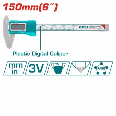 TOTAL  CALIBRADOR  DIGITAL  TMT331501 150MM  World Shop