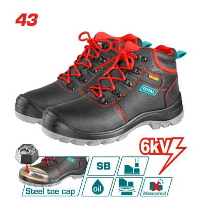TOTAL BOTAS DE SEGURIDAD   TSP207IDSB.43 NEGRO/ROJO World Shop