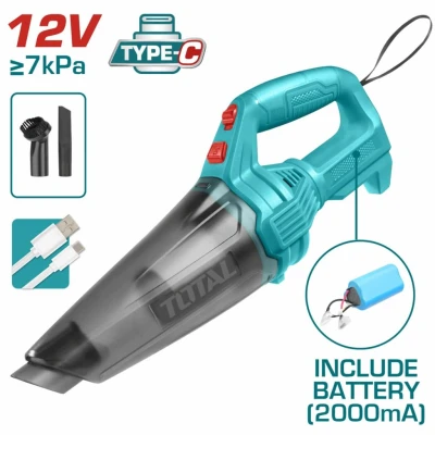TOTAL  ASPIRADORA DE IONES DE LITIO 12V  TVLI2026 World Shop