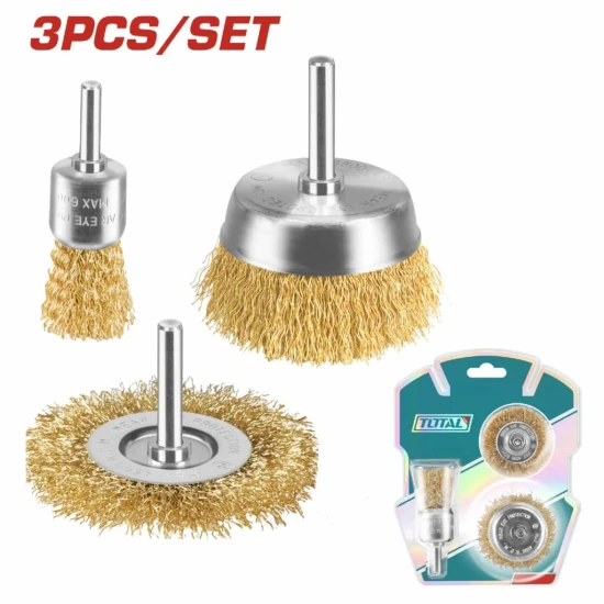 TOTAL JUEGO DE  CEPILLO DE ALAMBRE  3PCS TAC310031  World Shop