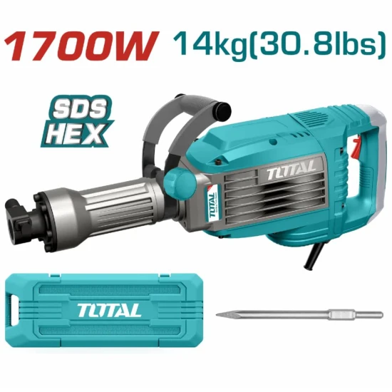 TOTAL MARTILLO DEMOLEDOR  TH217068 1700W HEX 14KG World Shop