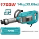 TOTAL MARTILLO DEMOLEDOR  TH217068 1700W HEX 14KG World Shop