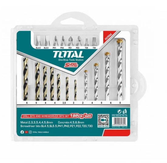 TOTAL JUEGO DE BROCAS   UTACSDB1901  METAL&CONCRETO  World Shop