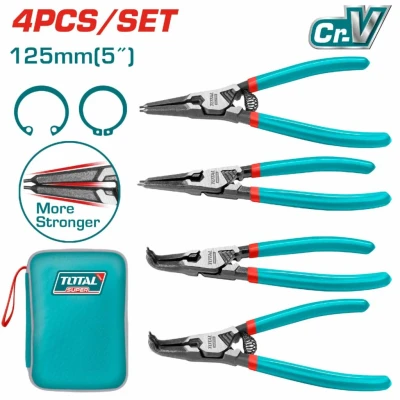TOTAL  JUEGO DE ALICATE DE ANILLOS DE SEGURIDAD 4PCS  THTJ214041 World Shop