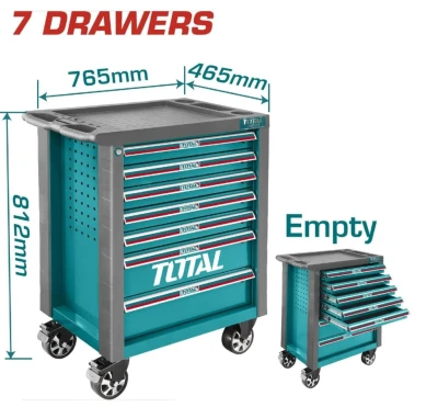 TOTAL CAJA DE HERRAMIENTAS CON 7 CAJONES   THRC01071 World Shop