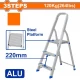 WADFOW ESCALERA ALUMINIO 3 ESCALONES 120KG WLD3H03 World Shop