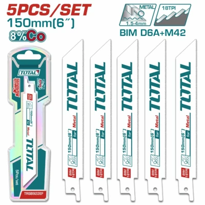 TOTAL HOJA DE SIERRA METAL 5PCS TRSB922EF   World Shop