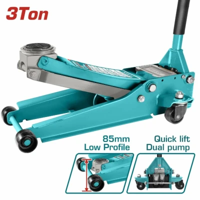 TOTAL GATO HIDRÁULICO PERFIL BAJO 3 TONELADAS THT10834   World Shop