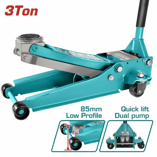 TOTAL GATO HIDRÁULICO PERFIL BAJO 3 TONELADAS THT10834   World Shop