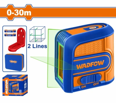 WADFOW  NIVEL LASER AUTONIVELANTE VERDE 0-30MT MÁGNETICO 2 LINEAS  WLE2M03 World Shop