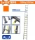 WADFOW ESCALERA EXTENSIBLE 2 TRAMOS ALUMINIO   WLD8H24 World Shop