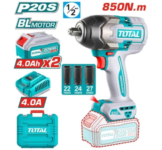 TOTAL LLAVE DE  IMPACTO TIWLI2085 1/2 850NM 2B BL World Shop