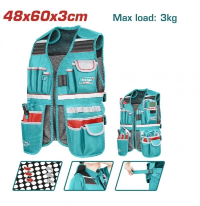TOTAL CHALECO PARA HERRAMIENTAS  42X60X3CM   TTVT16025 World Shop