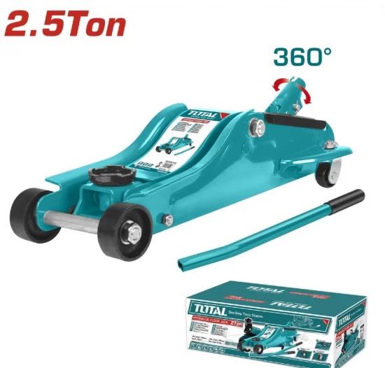 TOTAL GATO DE PISO HIDRÁULICO THT108256 2.5 TONELADAS   World Shop