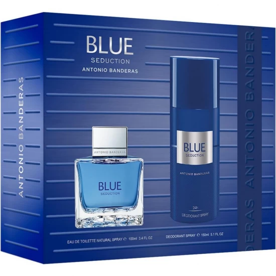 ANTONIO BANDERAS KIT PERFUME MASCULINO BLUE SEDUCTION 2PCS 100ML World Shop