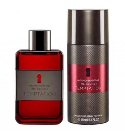 ANTONIO BANDERAS KIT PERFUME MASCULINO THE SECRET TEMPTATION 2PCS EDT  World Shop