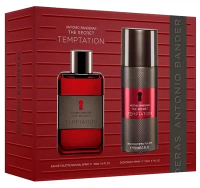 ANTONIO BANDERAS KIT PERFUME MASCULINO THE SECRET TEMPTATION 2PCS EDT  World Shop