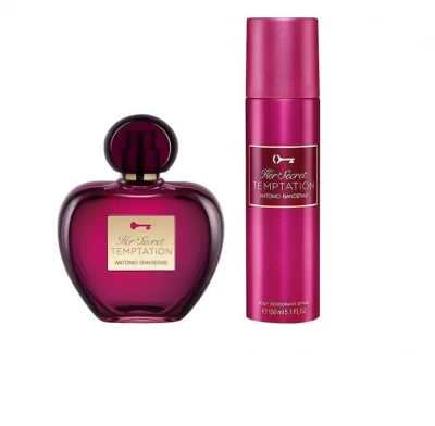 ANTONIO BANDERAS KIT PERFUME FEMENINO HER SECRET TEMPTATION 2PCS EDT World Shop