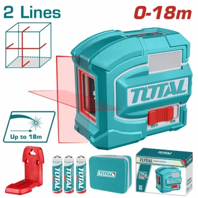 TOTAL NIVEL LASER  TLL156503 18M  ROJO 2 LINEAS World Shop